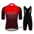 Abbigliamento Le Col 2020 Manica Corta e Pantaloncino Con Bretelle Nero Rosso