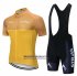 Abbigliamento STRAVA 2019 Manica Corta e Pantaloncino Con Bretelle Giallo