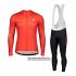 Abbigliamento Scott 2020 Manica Lunga e Calzamaglia Con Bretelle Rosso Bianco