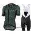 Abbigliamento Le Col 2020 Manica Corta e Pantaloncino Con Bretelle Scuro Verde