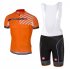 Abbigliamento Castelli 2017 Manica Corta e Pantaloncino Con Bretelle arancione