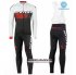 Abbigliamento Scott 2016 Manica Lunga E Calzamaglia Con Bretelle Bianco E Rosso