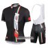 Abbigliamento Castelli 2016 Manica Corta E Pantaloncino Con Bretelle Nero E Rosso
