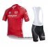 Abbigliamento Giro d'Italia 2016 Manica Corta E Pantaloncino Con Bretelle Rosso