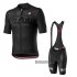 Abbigliamento Giro D'italia 2020 Manica Corta e Pantaloncino Con Bretelle Nero(1)