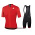 Abbigliamento Sportful Manica Corta e Pantaloncino Con Bretelle 2020 Rosso