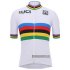 Abbigliamento UCI 2020 Manica Corta e Pantaloncino Con Bretelle Bianco Multicolore(1)