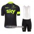 Abbigliamento Sky 2016 Manica Corta E Pantaloncino Con Bretelle Verde E Nero