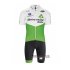 Abbigliamento Dimension Data 2019 Manica Corta e Pantaloncino Con Bretelle Verde Bianco