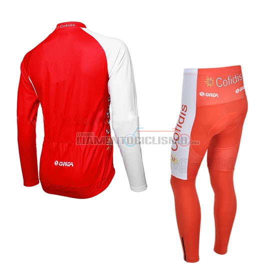 Abbigliamento Ciclismo Cofidis Manica Lunga 2013 rosso - Clicca l'immagine per chiudere