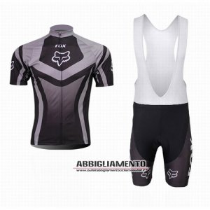 Abbigliamento Fox 2014 Manica Corta E Pantaloncino Con Bretelle Nero E marrone