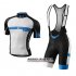 Abbigliamento Specialized 2016 Manica Corta E Pantaloncino Con Bretelle Bianco E Blu