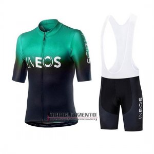 Abbigliamento Castelli Ineos 2019 Manica Corta e Pantaloncino Con Bretelle Nero Verde