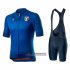 Abbigliamento Italia 2020 Manica Corta e Pantaloncino Con Bretelle Blu