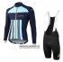 Abbigliamento Lecol 2019 Manica Lunga e Calzamaglia Con Bretelle Celeste Blu