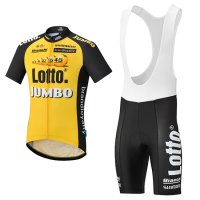 Abbigliamento Lotto Jumbo 2017 Manica Corta e Pantaloncino Con Bretelle giallo