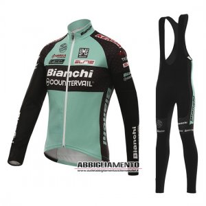 Abbigliamento Bianchi 2016 Manica Lunga E Calza Abbigliamento Con Bretelle Nero E Verde