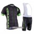 Abbigliamento Cannondale Garmin 2016 Manica Corta E Pantaloncino Con Bretelle Verde E Nero