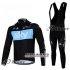 Abbigliamento Sky 2012 Manica Lunga E Calza Abbigliamento Con Bretelle Nero E Blu