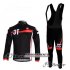 Abbigliamento Castelli 2014 Manica Lunga E Calza Abbigliamento Con Bretelle 3t Nero E Rosso