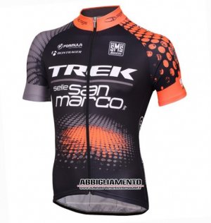 Abbigliamento Trek Factory 2016 Manica Corta E Pantaloncino Con Bretelle Nero E Arancione