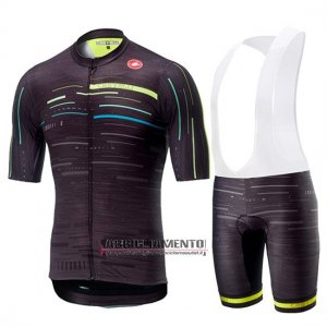 Abbigliamento Castelli Tabula Rasa 2019 Manica Corta e Pantaloncino Con Bretelle Nero