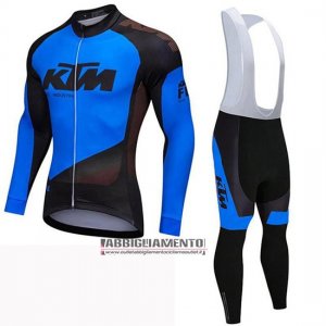 Abbigliamento Ktm 2019 Manica Lunga e Calzamaglia Con Bretelle Nero Blu