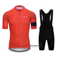 Abbigliamento Le Col 2020 Manica Corta e Pantaloncino Con Bretelle Rosso