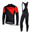 Abbigliamento Nalini 2020 Manica Lunga e Calzamaglia Con Bretelle Rosso Nero