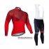 Abbigliamento Northwave 2020 Manica Lunga e Calzamaglia Con Bretelle Rosso