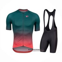 Abbigliamento Pearl Izumi 2021 Manica Corta e Pantaloncino Con Bretelle Verde Rosa