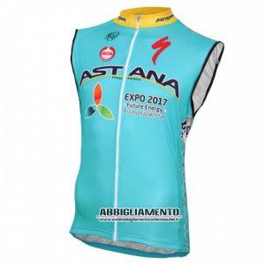 Gilet Antivento Astana 2016 Blu E Giallo