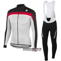 Abbigliamento Sportful 2016 Manica Lunga E Calzamaglia Con Bretelle Rosso E Bianco