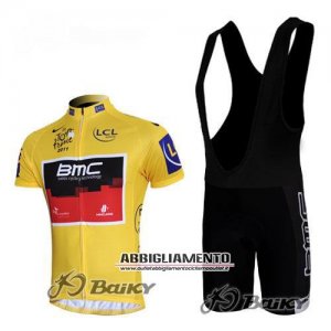 Abbigliamento Bmc 2011 Manica Corta E Pantaloncino Con Bretelle Giallo