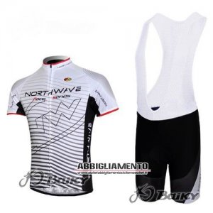 Abbigliamento Northwave 2012 Manica Corta E Pantaloncino Con Bretelle Bianco E Nero