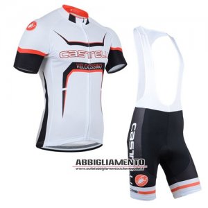 Abbigliamento Castelli 2014 Manica Corta E Pantaloncino Con Bretelle Nero E Bianco