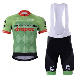 Abbigliamento Cannondale Drapac 2017 Manica Corta e Pantaloncino Con Bretelle verde