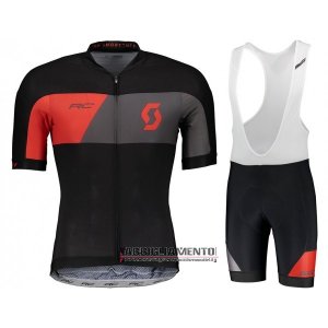 Abbigliamento Castelli 2018 Manica Corta e Pantaloncino Con Bretelle Nero Grigio Rosso