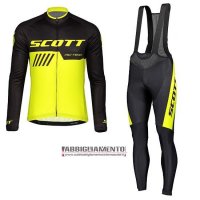 Abbigliamento Scott 2019 Manica Lunga e Calzamaglia Con Bretelle Nero Giallo