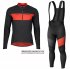 Abbigliamento Scott Rc Ff 2019 Manica Lunga e Calzamaglia Con Bretelle Nero Rosso