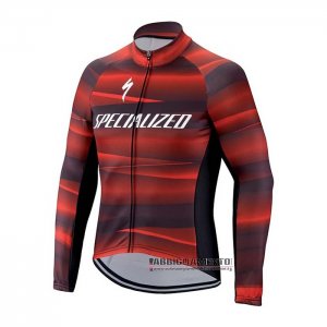 Abbigliamento Specialized Manica Lunga e Calzamaglia Con Bretelle 2021 Rosso