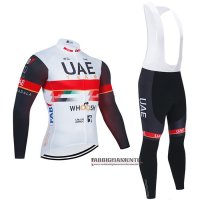 Abbigliamento UAE 2021 Manica Lunga e Calzamaglia Con Bretelle Bianco