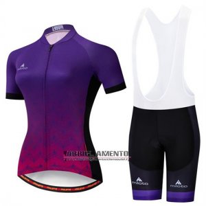 Donne Abbigliamento Miloto 2019 Manica Corta e Pantaloncino Con Bretelle Viola