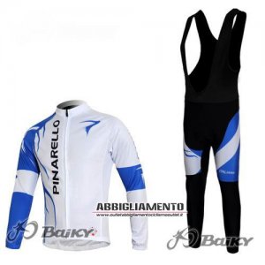 Abbigliamento Pinarello 2011 Manica Lunga E Calza Abbigliamento Con Bretelle Nero E Bianco