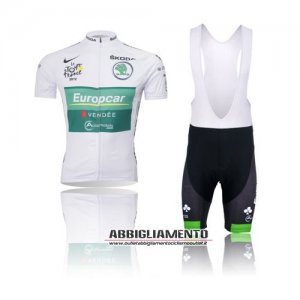 Abbigliamento Europcar 2012 Manica Corta E Pantaloncino Con Bretelle Verde E Bianco