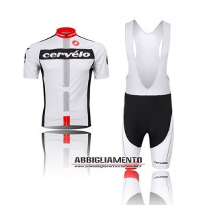 Abbigliamento Castelli 2014 Manica Corta E Pantaloncino Con Bretelle E Nero E Bianco