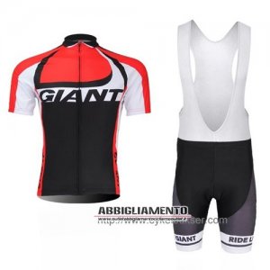 Abbigliamento Giant 2014 Manica Corta E Pantaloncino Con Bretelle Nero E Rosso