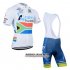 Abbigliamento Orica GreenEDGE 2014 Manica Corta E Pantaloncino Con Bretelle edge Bianco E Blu