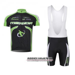 Abbigliamento Merida 2014 Manica Corta E Pantaloncino Con Bretelle Nero E Verde