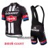 Abbigliamento Giant 2016 Manica Corta E Pantaloncino Con Bretelle Nero E Rosso